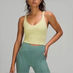 lululemon Align Tank Top in the color Dew Green size 10